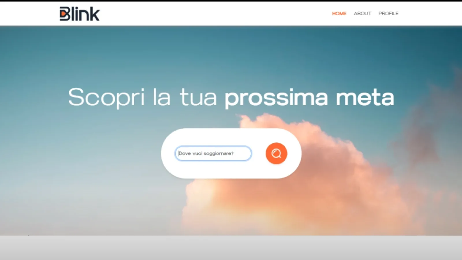 Blink – Web App per Affitti Brevi
